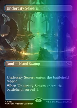 MTG Undercity Sewers (332/462) Murders at Karlov Manor LP FOIL - Image 1