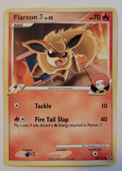 Flareon Rising Rivals 60/111 Regular 2009 Pokemon Card LP - Image 1
