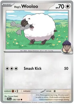 4 X HOP'S WOOLOO 135/159 Common Journey Together Pokemon - Image 1