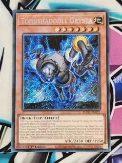 YUGIOH 3X BLGG-EN021 Tohushaddoll Grysta Secret Rare 1ST EDITION PLAYSET - Image 3