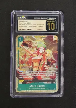 2025 ONE PIECE PREM. CARD COLL. BEST SELECTION VOL.4 MORE PIZZA! CGC PRISTINE 10 - Image 2