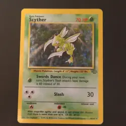 Scyther 10/64 Jungle Holo Rare 70 HP Basic Pokemon TCG Card ENG 1999 - Image 1