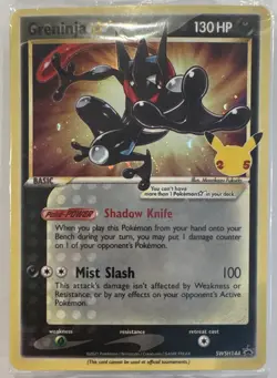 Pokemon TCG Greninja Star SWSH144 Promo Holo 130 HP English SWSH Promo Cards - Image 1