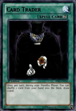 Card Trader - Black Rare 1st Edition BP02-EN150 - MP - YuGiOh - Image 1