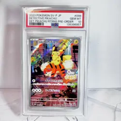 PSA 10 Detective Pikachu 098/SV-P 2023 Promo Pokemon Card Japanese - Image 2
