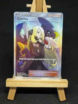 Pokemon TCG Cynthia Hidden Fates Holo Card SV82/SV94 NM/M Read Description - Image 1