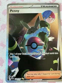 Pokemon TCG Penny 239/091 SV: Paldean Fates Special Illustration Rare Holo EN - Image 1