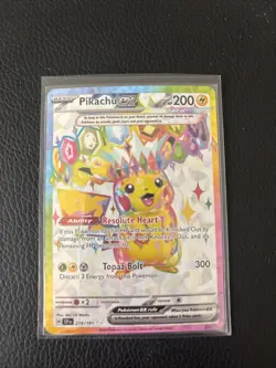 Pikachu ex 219/191 Sv08 Surging Sparks Full Art Holo Ultra Rare EX HP 200 - Image 1