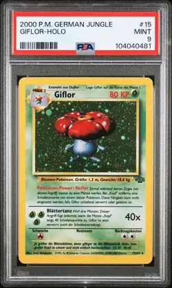 2000 Pokemon Jungle Giflor PSA 9 Mint #15 Holo Deutsch - Image 2