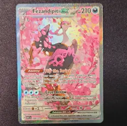 Pokemon Fezandipiti ex 288/217 SIR Full Art Holo Ascended Heroes English 210 - Image 1