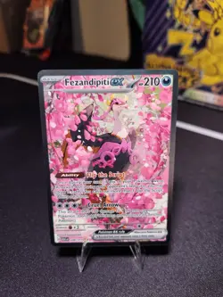 Pokemon Fezandipiti ex 288/217 SIR Full Art Holo Ascended Heroes English 210 - Image 3