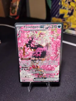 Pokemon Fezandipiti ex 288/217 SIR Full Art Holo Ascended Heroes English 210 - Image 4