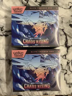 Pokemon mega evolution chaos Rising Trainer Box - ETB X 2 (get 2 ETBs) - Image 1