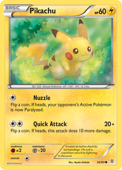 Pikachu 26/83 Common Generations Pokemon Near Mint - Image 1