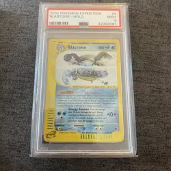Pokemon Blastoise Expedition Holo Rare #4 PSA 9 Mint - Image 1