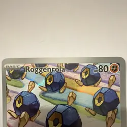 Pokemon TCG Roggenrola 127/086 Sv: White Flare IR Full Art Holo 80 HP - Image 2