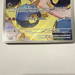 Pokemon TCG Roggenrola 127/086 Sv: White Flare IR Full Art Holo 80 HP - Image 3