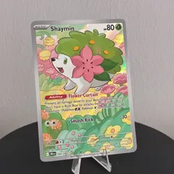 Pokemon TCG Shaymin 185/182 Destined Rivals Illustration Rare NM/Mint - Image 1