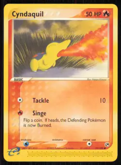 Cyndaquil 59/100 Common Sandstorm Pokemon Lightly Played - Image 1