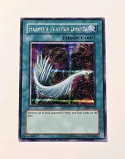 Yugioh Harpie's Feather Duster SDD-003 Prismatic Secret Rare NM - Image 1