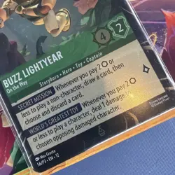Buzz Lightyear On the Way Lorcana Wilds Unknown Disney Parks Exclusive Promo - Image 3