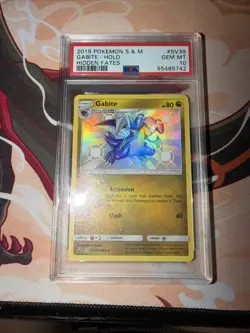 2019 Pokemon TCG Gabite SV39/SV94 Hidden Fates Shiny Vault Holo Rare Card - Image 1
