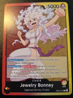 Jewelry Bonney EB04-001 Leader Adventure On Kami's Island One Piece Card Game - Image 1