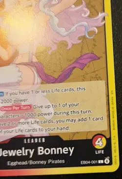 Jewelry Bonney EB04-001 Leader Adventure On Kami's Island One Piece Card Game - Image 5