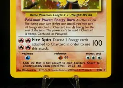 Pokemon TCG Charizard Base Set 4/102 1999 Unlimited Holo RARE! - Image 3