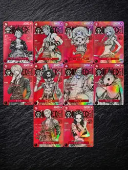 One Piece Card Game Magazine Promo Set 10 Cards Straw Hat Crew Japan Custom - Image 1