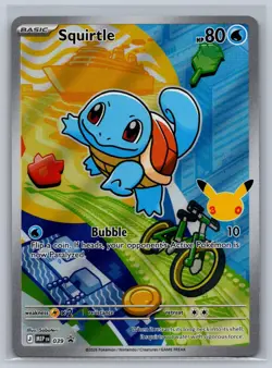 Squirtle 039 Holo Promo ME: Mega Evolution Promo Pokemon Card Holo Near Mint - Image 1
