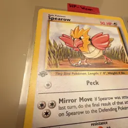 Wizards Pokemon Card Lot Jungle Spearow 62/64 & Fearow 36/64 1st Ed EN HP - Image 3