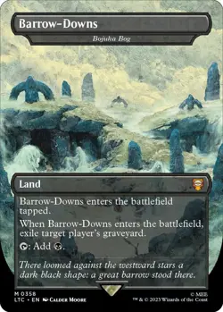 1 x Barrow-Downs - Bojuka Bog - Foil - Borderless - Commander: The Lord of the R - Image 1