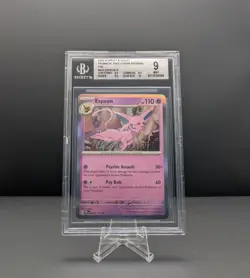 2025 Espeon #033 Pokemon Scarlet & Violet Prismatic Evolutions Reverse Holo - Image 1