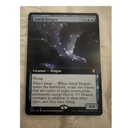 Wizards of the Coast Astral Dragon CLB Foil Extended Art Rare Blue 613 2022 NM - Image 1