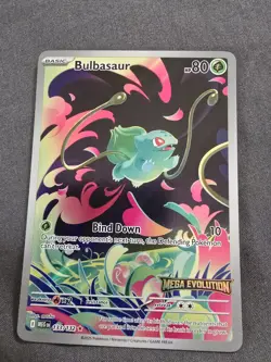 Bulbasaur - (Mega Evolution Stamped) 133/132 Pokemon Box Topper NM - Image 1