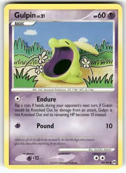Gulpin (40) Arceus Uncommon Pokemon Lightly played - Image 1
