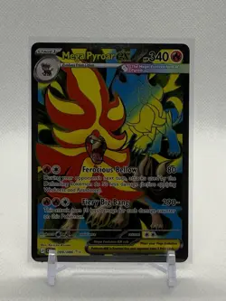 Mega Pyroar ex 099/086 - ME04: Chaos Rising (CRI) Ultra Rare Holo Pokemon Card - Image 1