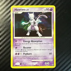 Pokemon TCG Mewtwo 9/100 Majestic Dawn Holo Rare LP - Image 1