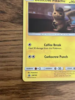 Detective Pikachu Coffee Break Pokemon Holo Card Holographic - Image 3