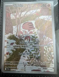 Pokemon TCG Swinub 165/159 Illustration Rare Journey Together NM - Image 1