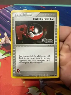 Rocket's Poke Ball 89/109 Team Rocket Returns Reverse Holo Pokemon LP - Image 1