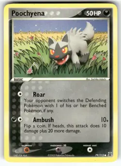 Poochyena Delta Species Common Pokemon Moderately played - Image 1