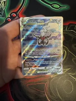 Pokemon TCG SWSH Crown Zenith Galarian Gallery Darkrai VStar GG50/GG70 Holo Card - Image 1