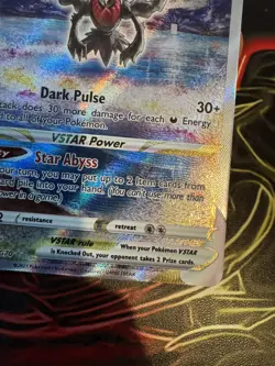 Pokemon TCG SWSH Crown Zenith Galarian Gallery Darkrai VStar GG50/GG70 Holo Card - Image 4
