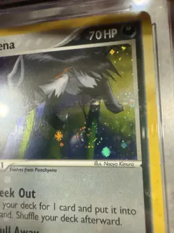 Pokemon Mightyena Holo 12/107 from EX Deoxys in a CGC 7.5! Swirl!! - Image 2
