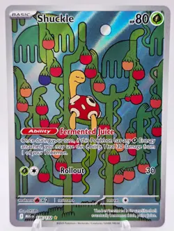 Shuckle 136/132 Pokemon TCG Mega Evolution Illustration Rare Holo NM - Image 1