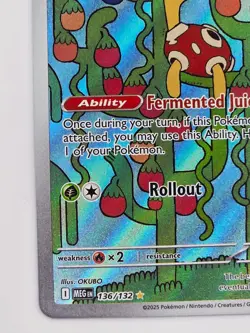 Shuckle 136/132 Pokemon TCG Mega Evolution Illustration Rare Holo NM - Image 5