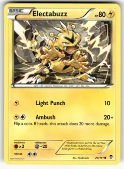 Electabuzz XY - Furious Fists Common Pokemon Lightly played - Image 1