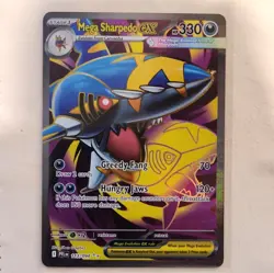 Mega Sharpedo EX 113/094 Mega Holo Ultra Rare Pokemon TCG Evolutions (English) - Image 1